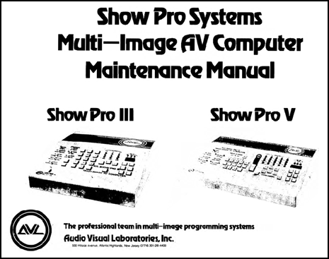AVL Show Pro 3 &
              5 Service Manual